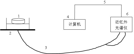 Straw solid-state fermentation process parameter soft measurement method and device based on near infrared spectrum