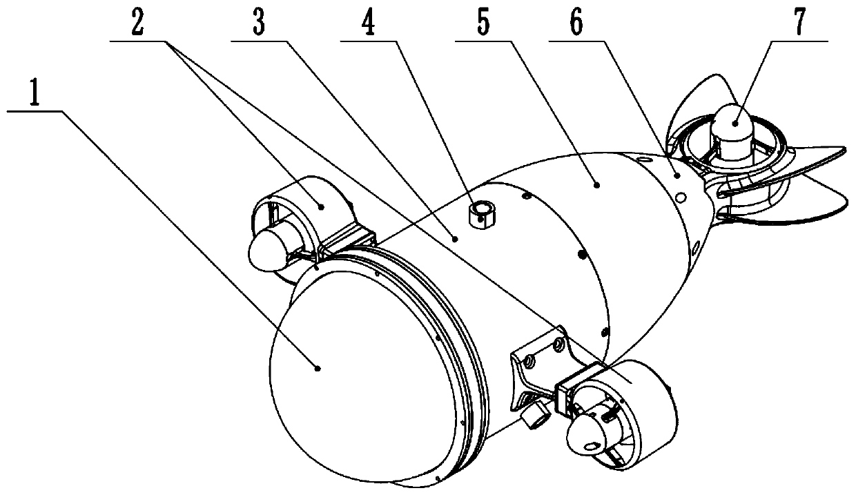 Automatic fixed-depth movement control method of ROV underwater robot