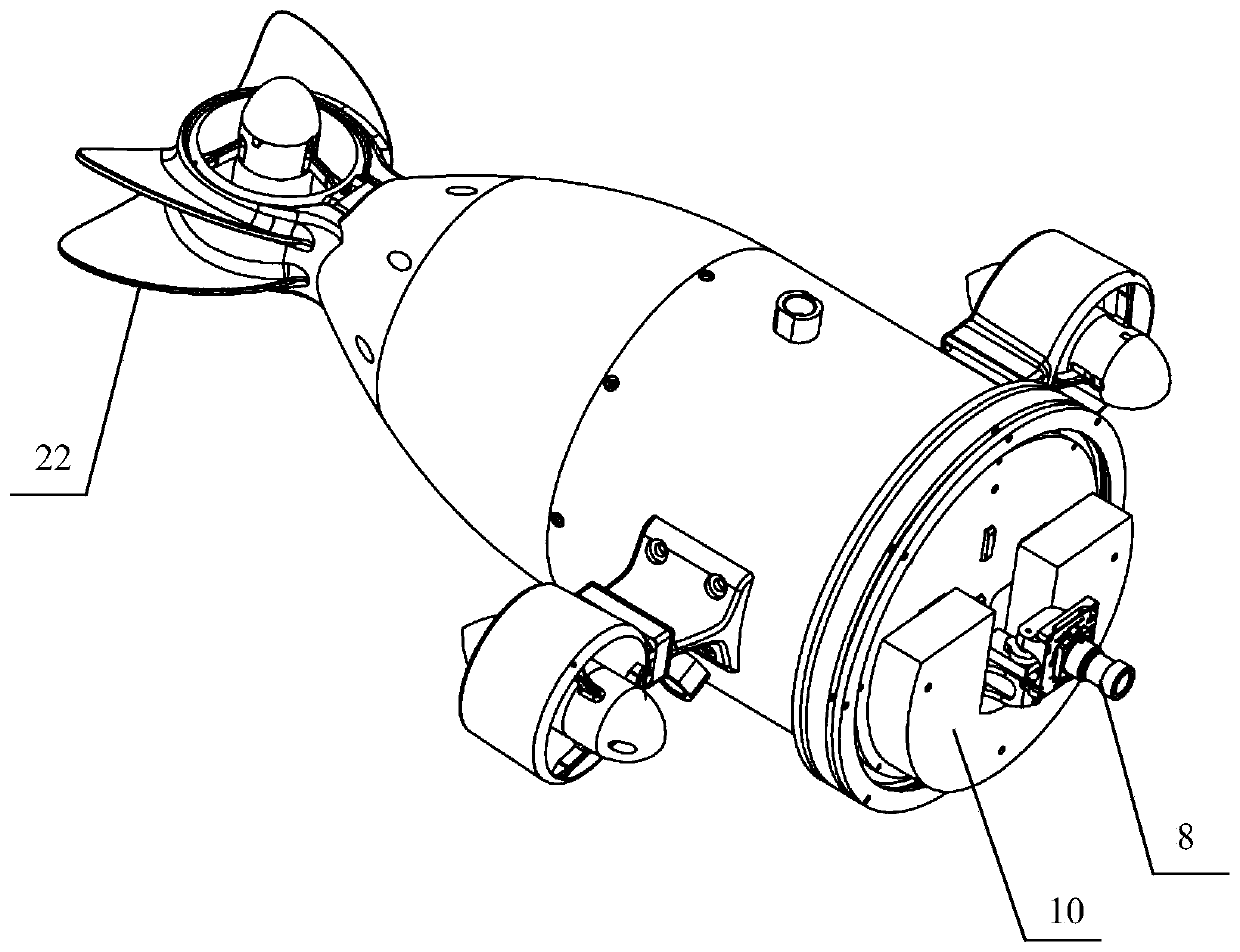 Automatic fixed-depth movement control method of ROV underwater robot