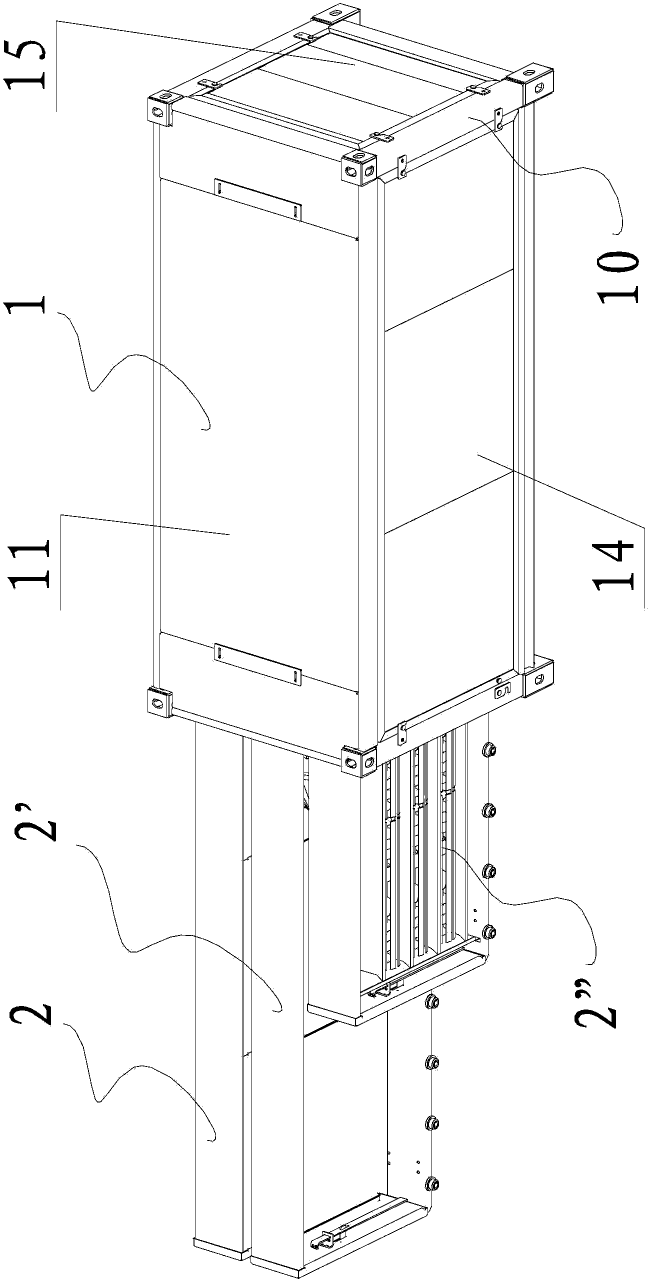 Logistics box for pole transformer device