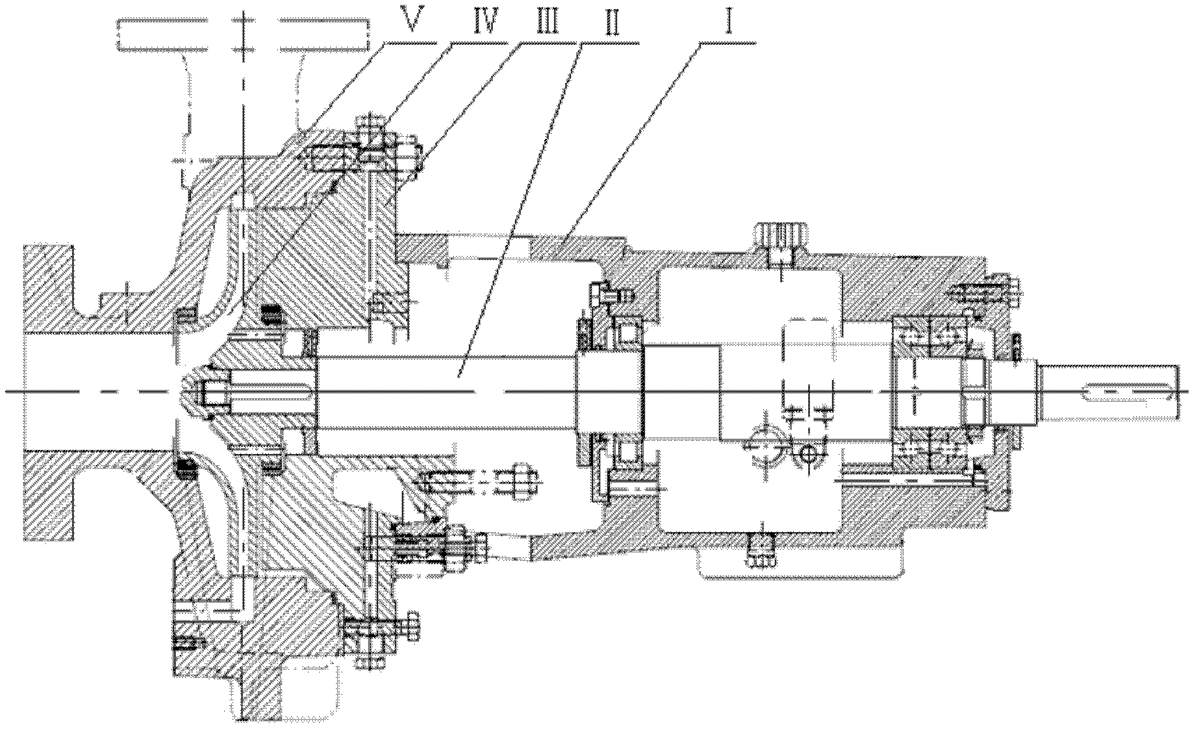 Octagonal closed-type bearing bracket connected with shell