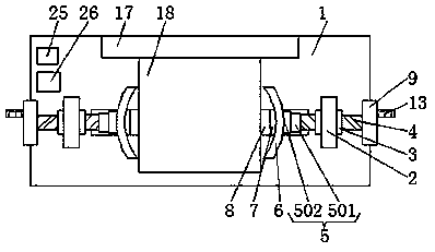 Locomotive hub grinding device