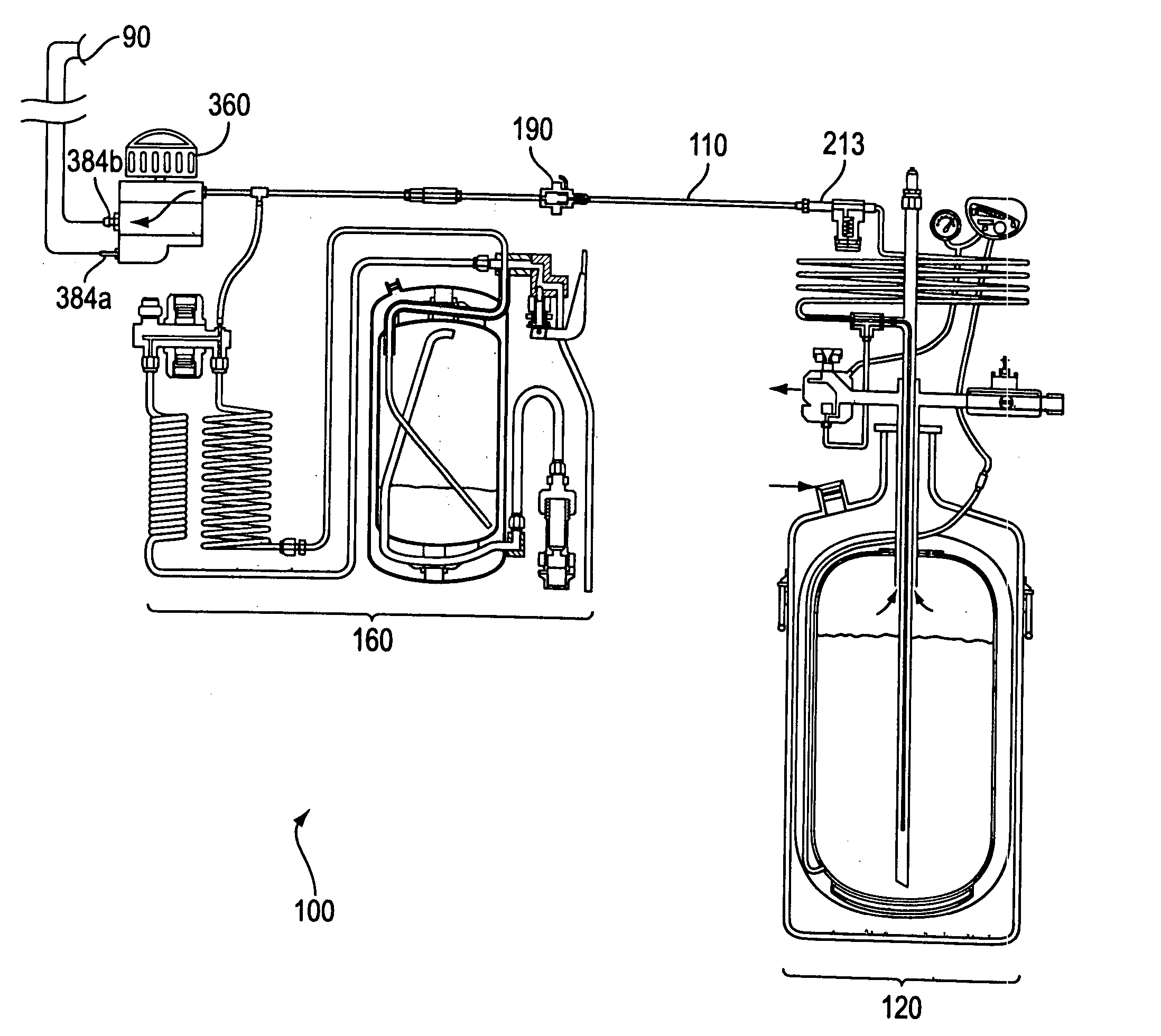 High efficiency liquid oxygen system