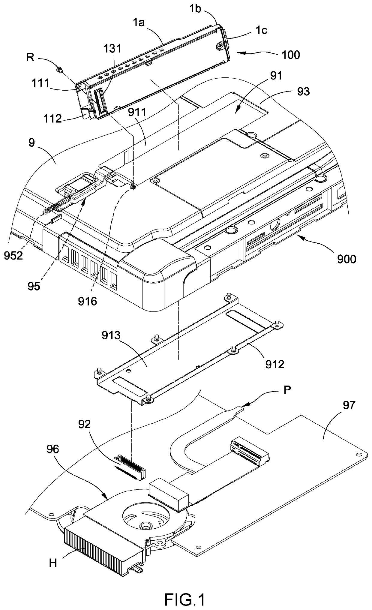 Detachable memory and electronic device having the detachable memory