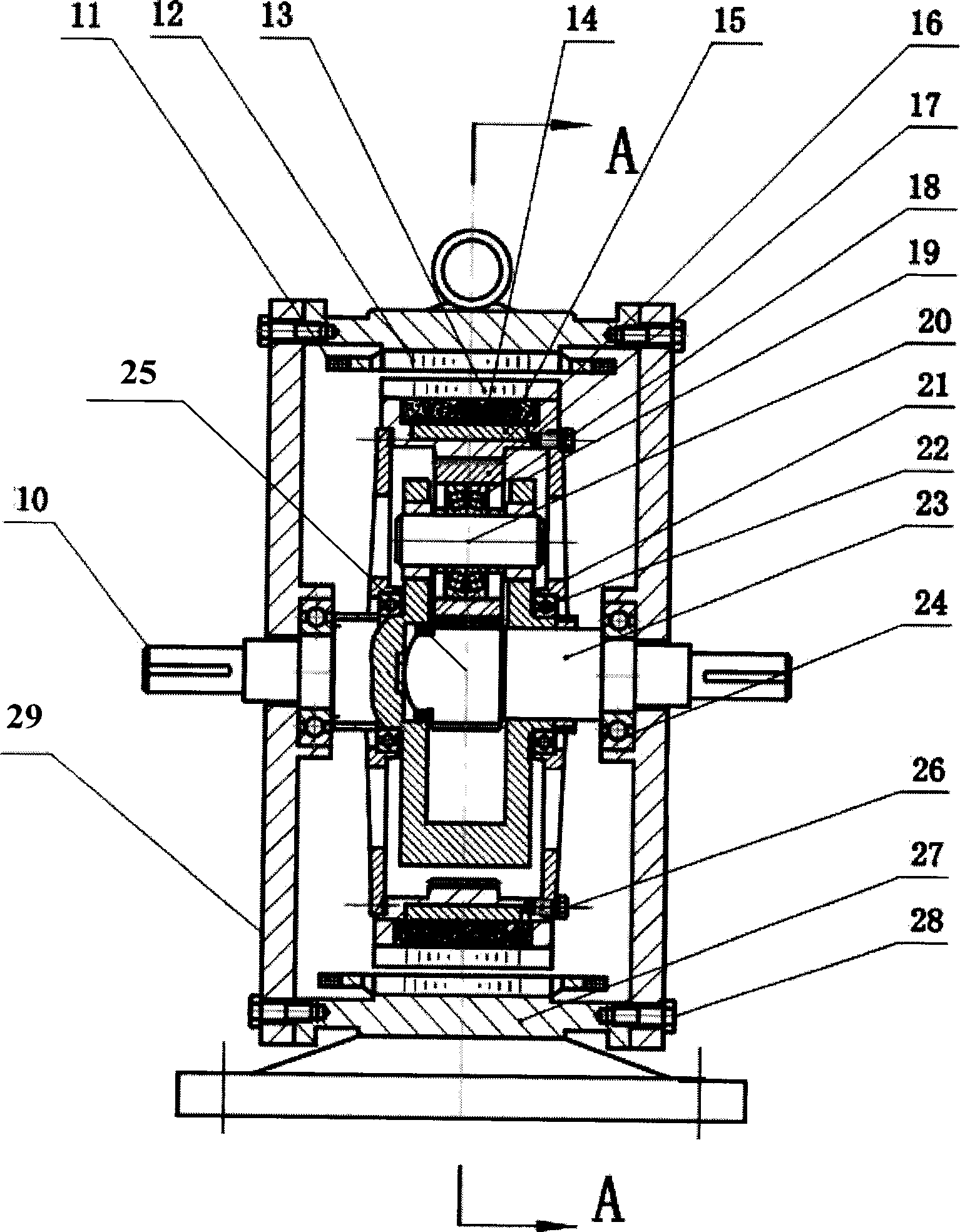 Speed changing constant frequency method of wind force generation