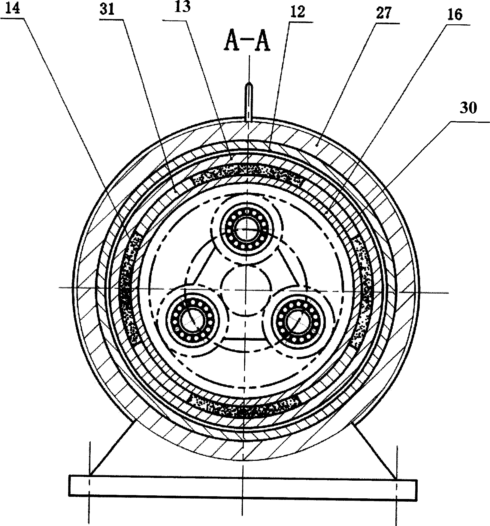 Speed changing constant frequency method of wind force generation