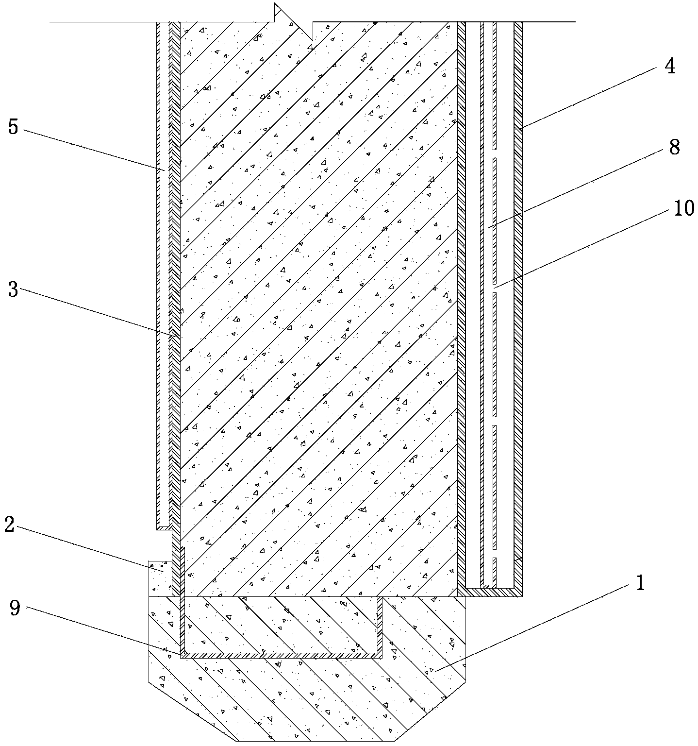 Freezing process hole protecting special-shaped pile forming method