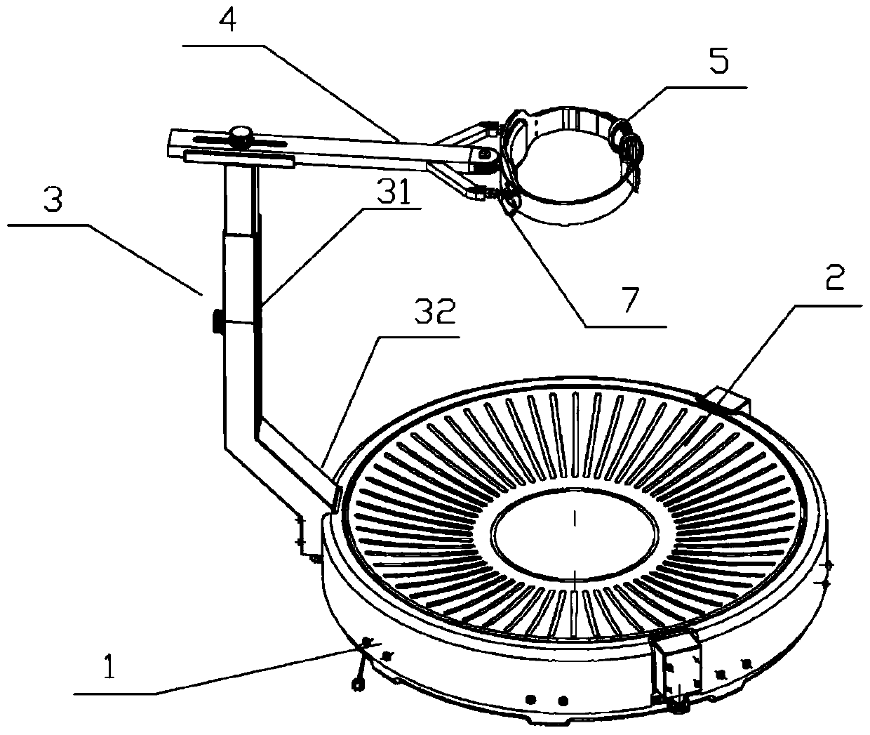 Treadmill with new support structure