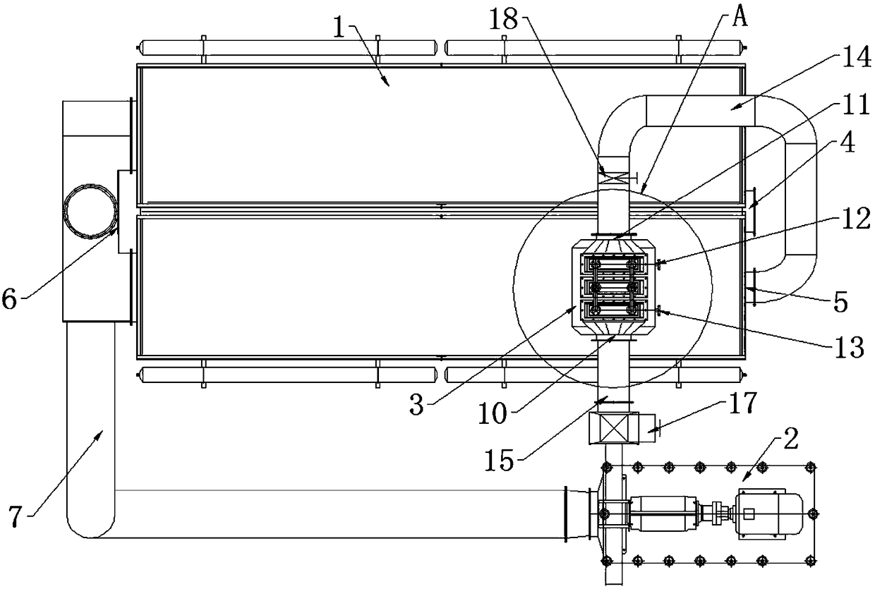 Steam grinding dust remover preheating device