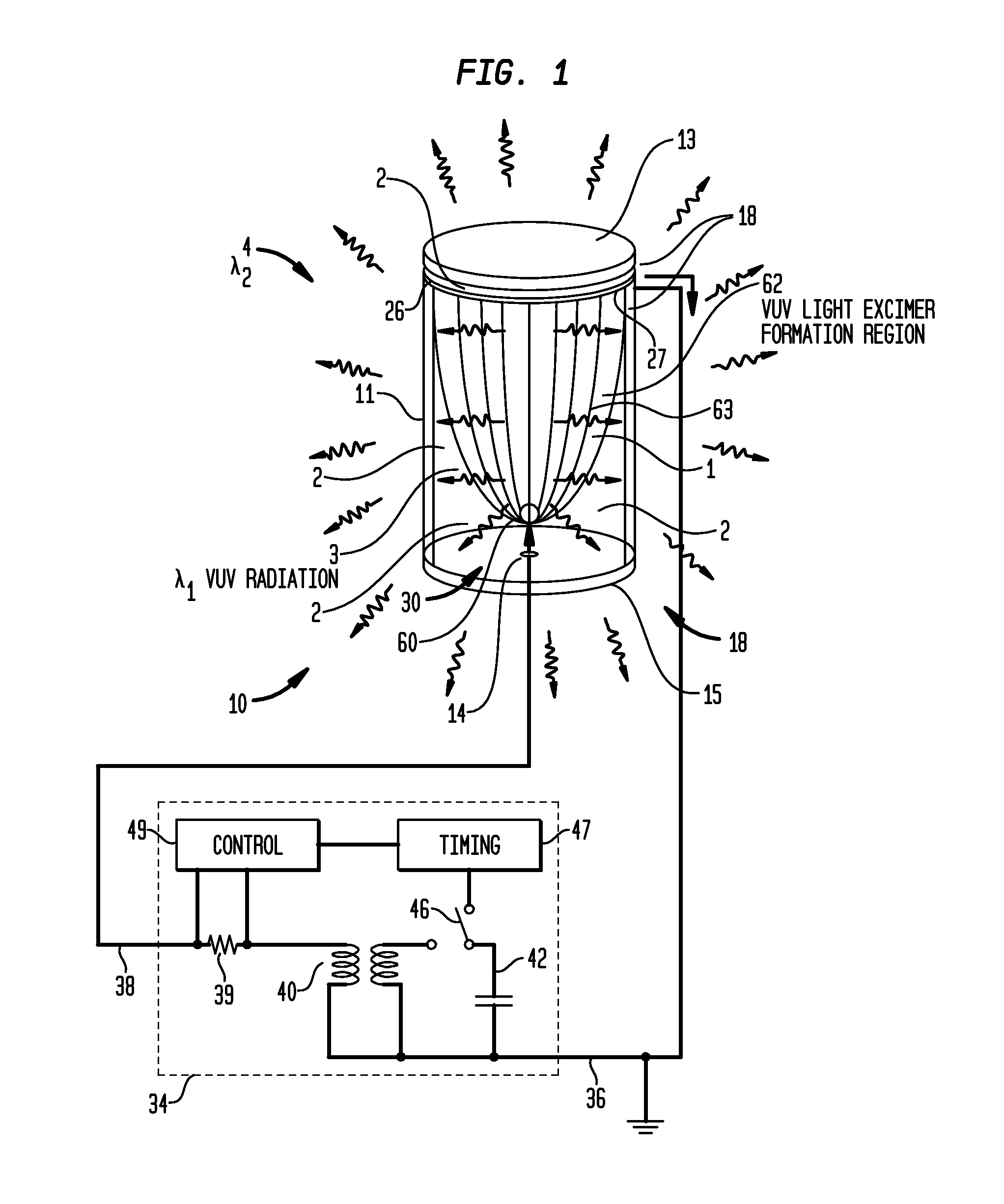 Fluorescent excimer lamps