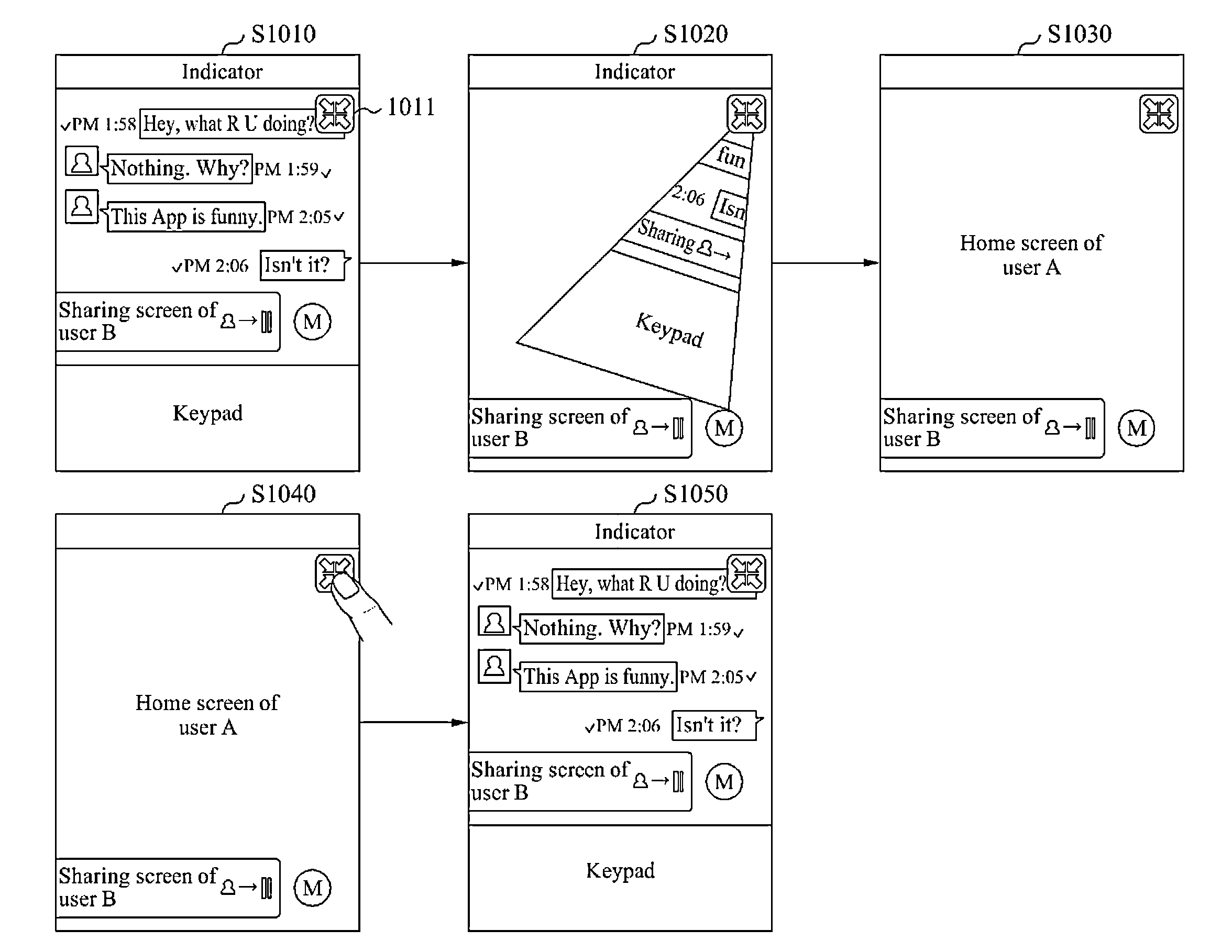 Method for sharing function between terminals and terminal thereof