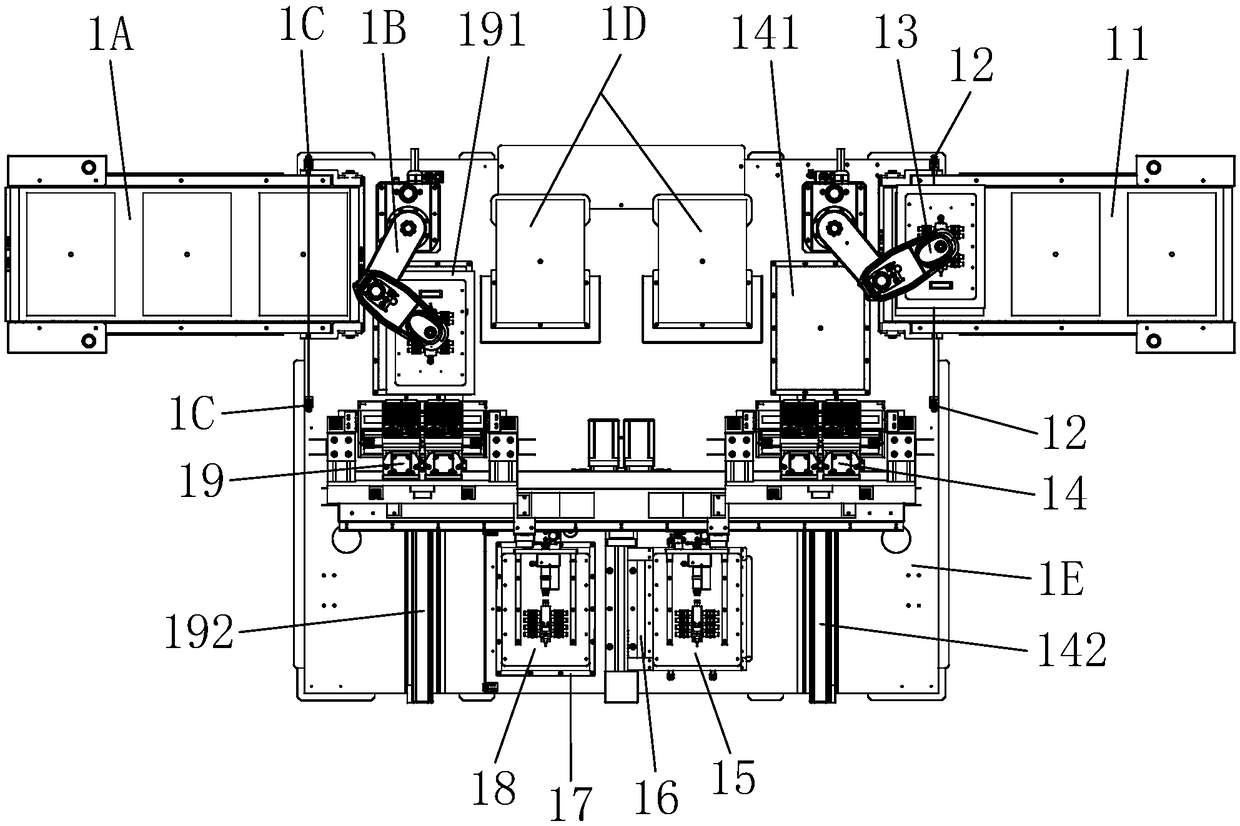 Full-automatic FPC (flexible printed circuit) board appearance test unit and corresponding appearance test method