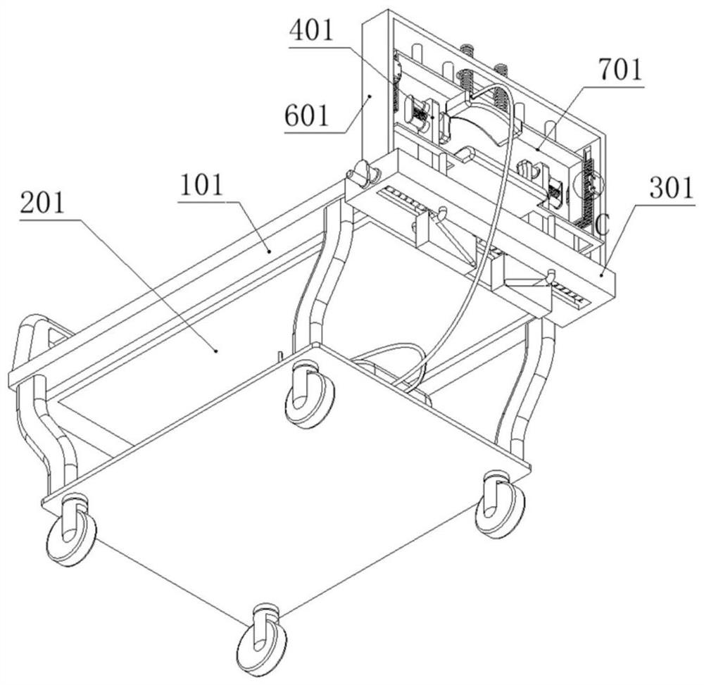 Rapid cooling device applied to nursing in intensive care medicine department