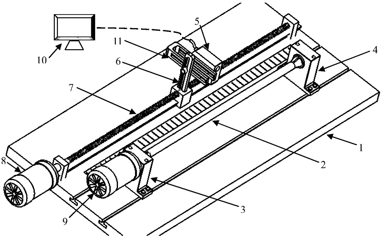 A device and method for measuring the corrosion distribution characteristics of steel bar surface