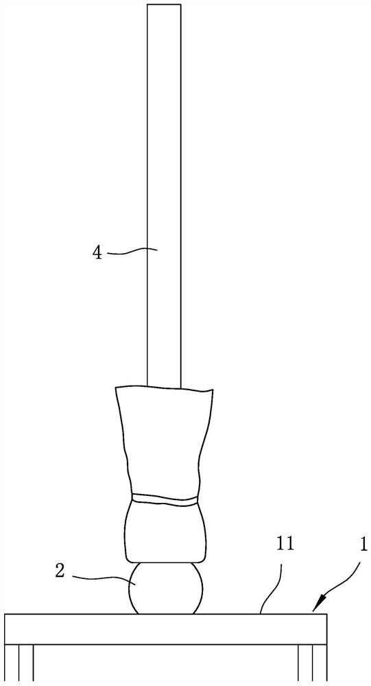 Method for smearing liquid metal on heat generating surface or heat conducting surface