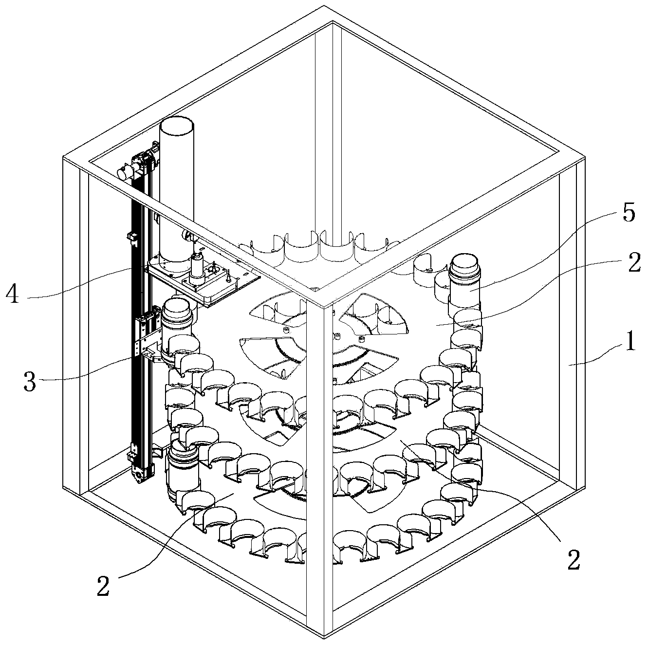 Method and device for storing samples or taking out samples for check