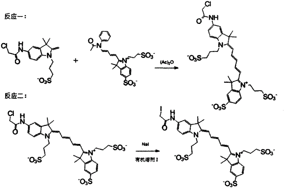 Synthesis method of pentamethine cyanine dye for mercapto labeling
