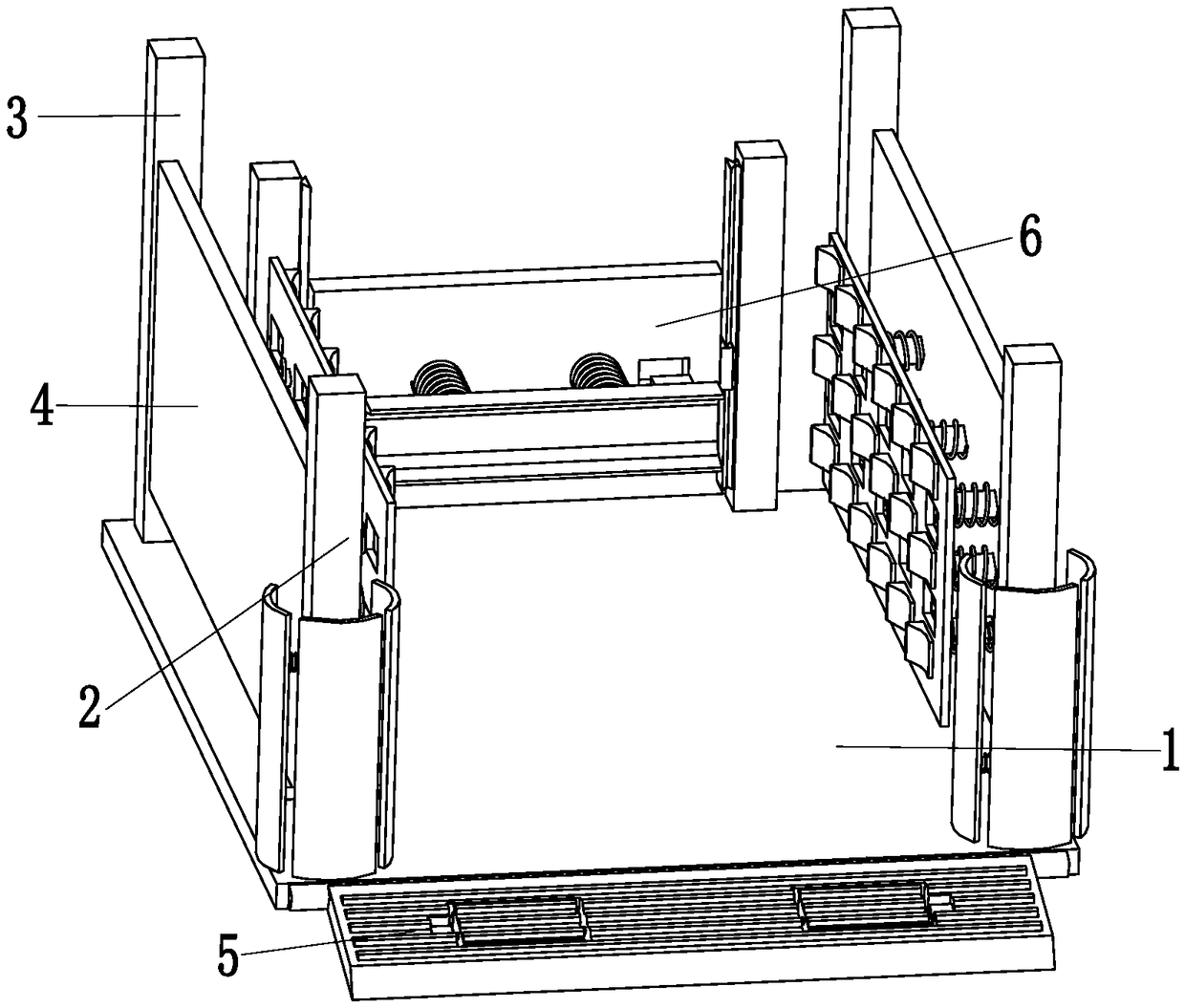 Parking equipment capable of achieving multidirectional protection