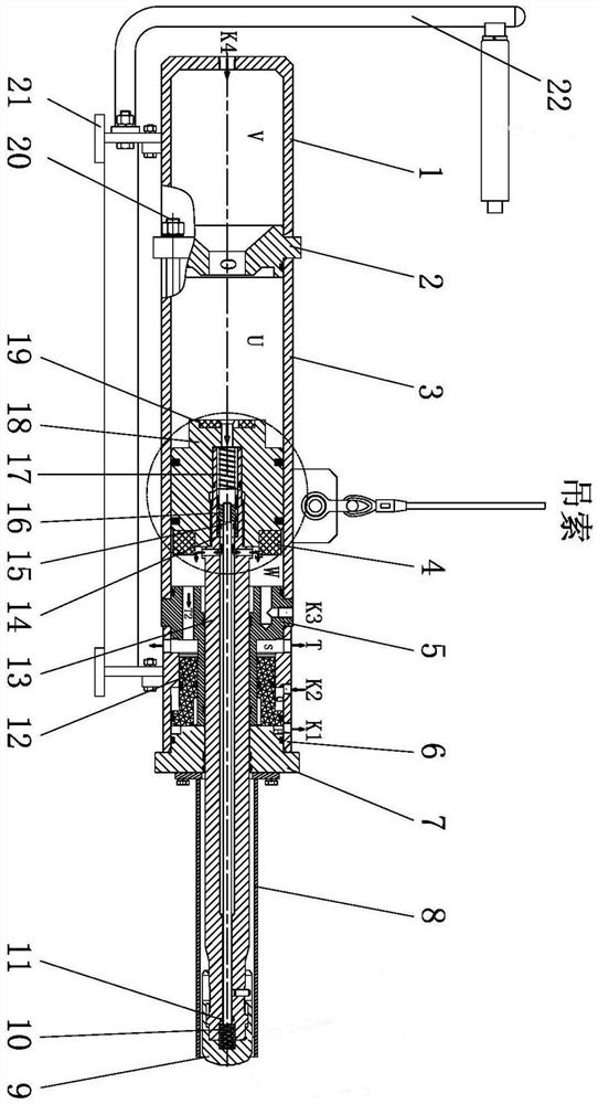 Pneumatic pin shaft disassembly tool for oil drilling rig and its control system