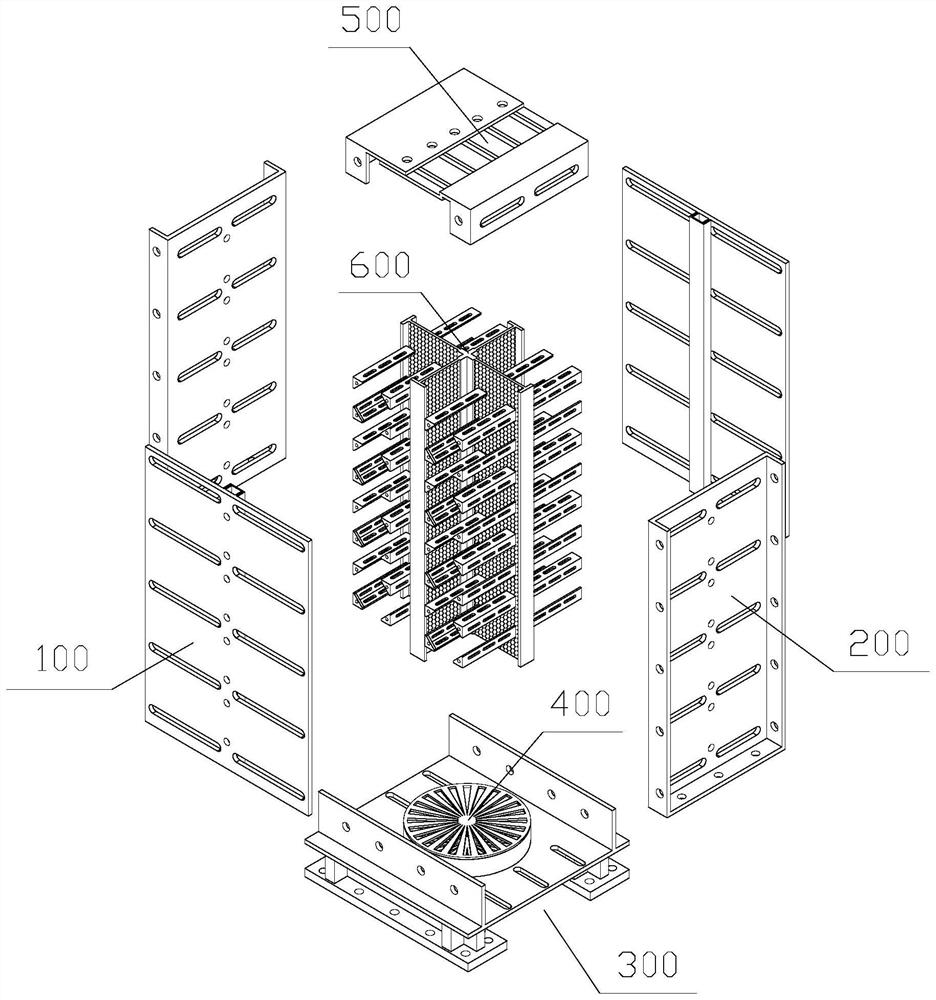 Cabinet for information security and assembly-based heat dissipation method thereof