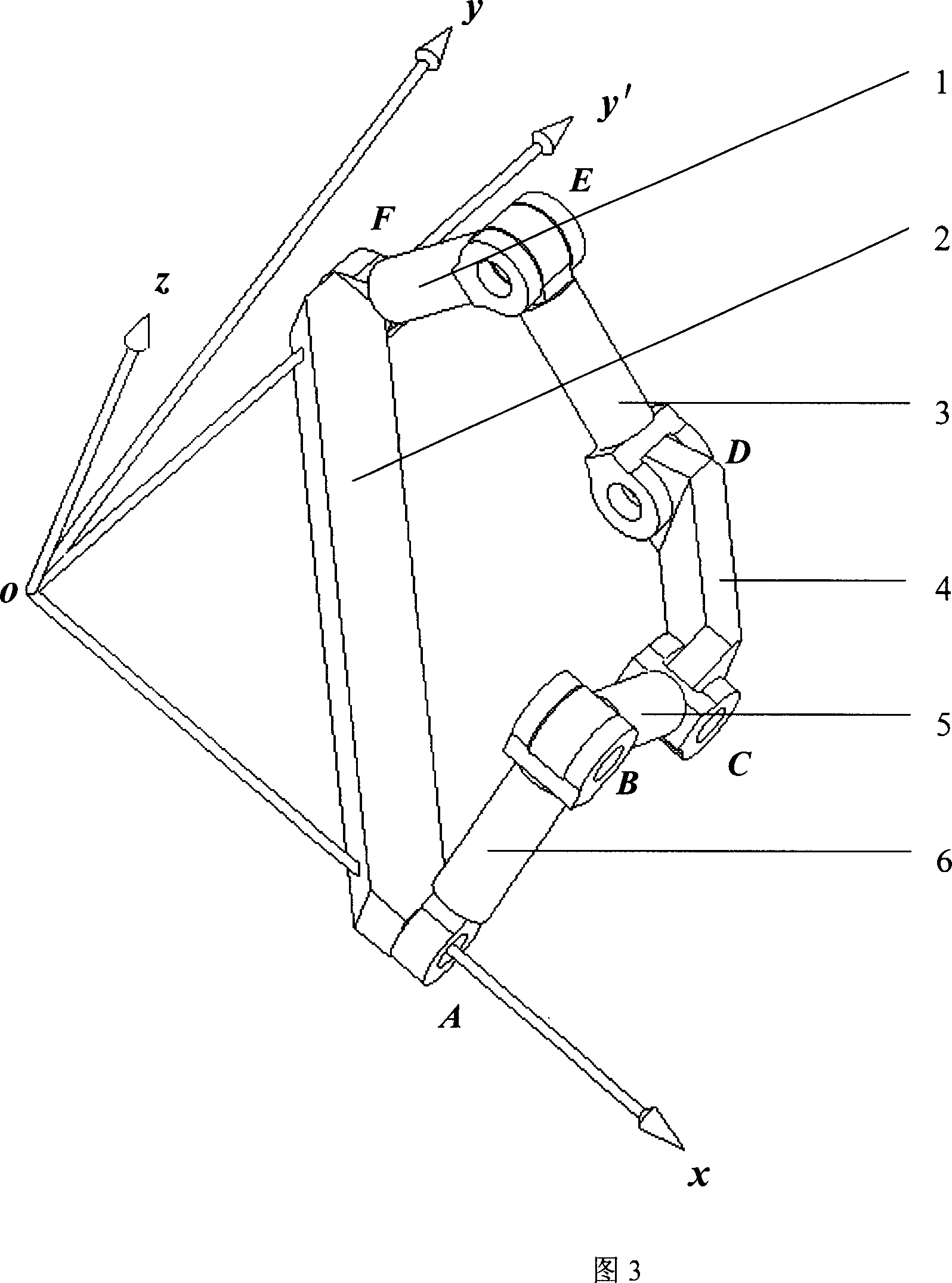 Single-degree-of-freedom straight line translation spacing connecting rod mechanism