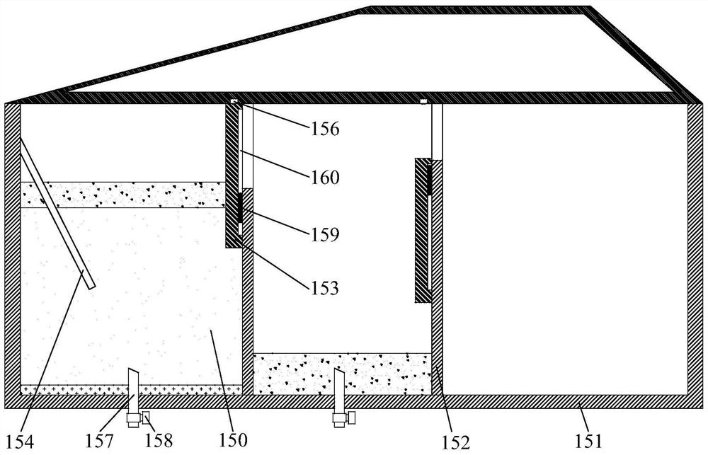 Oil-water mixture oil separation tank and oil separation system for swill separation