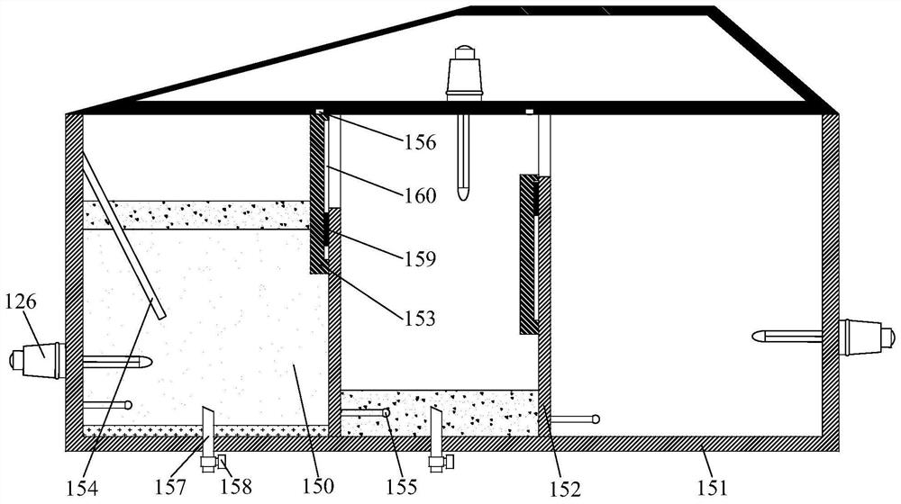 Oil-water mixture oil separation tank and oil separation system for swill separation