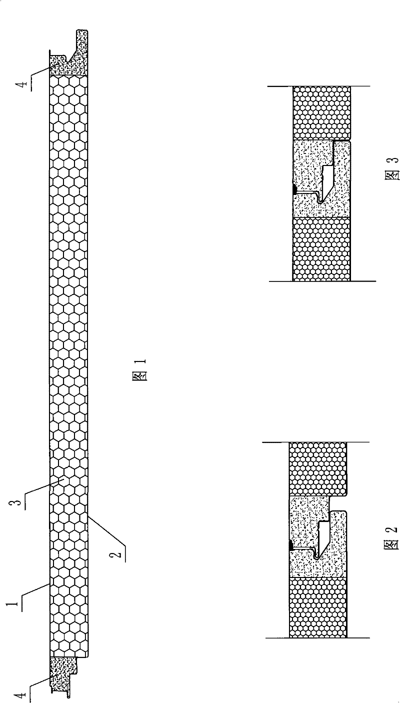 Metal faced sandwich composite board and manufacturing method thereof