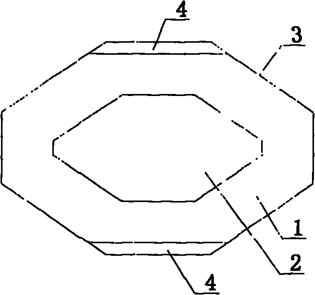 Light-material hollow floor system internal mould