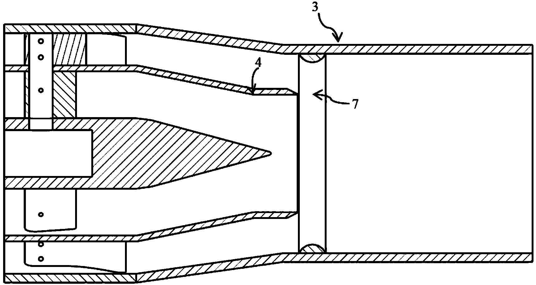 Premixing nozzle of gas turbine combustion chamber