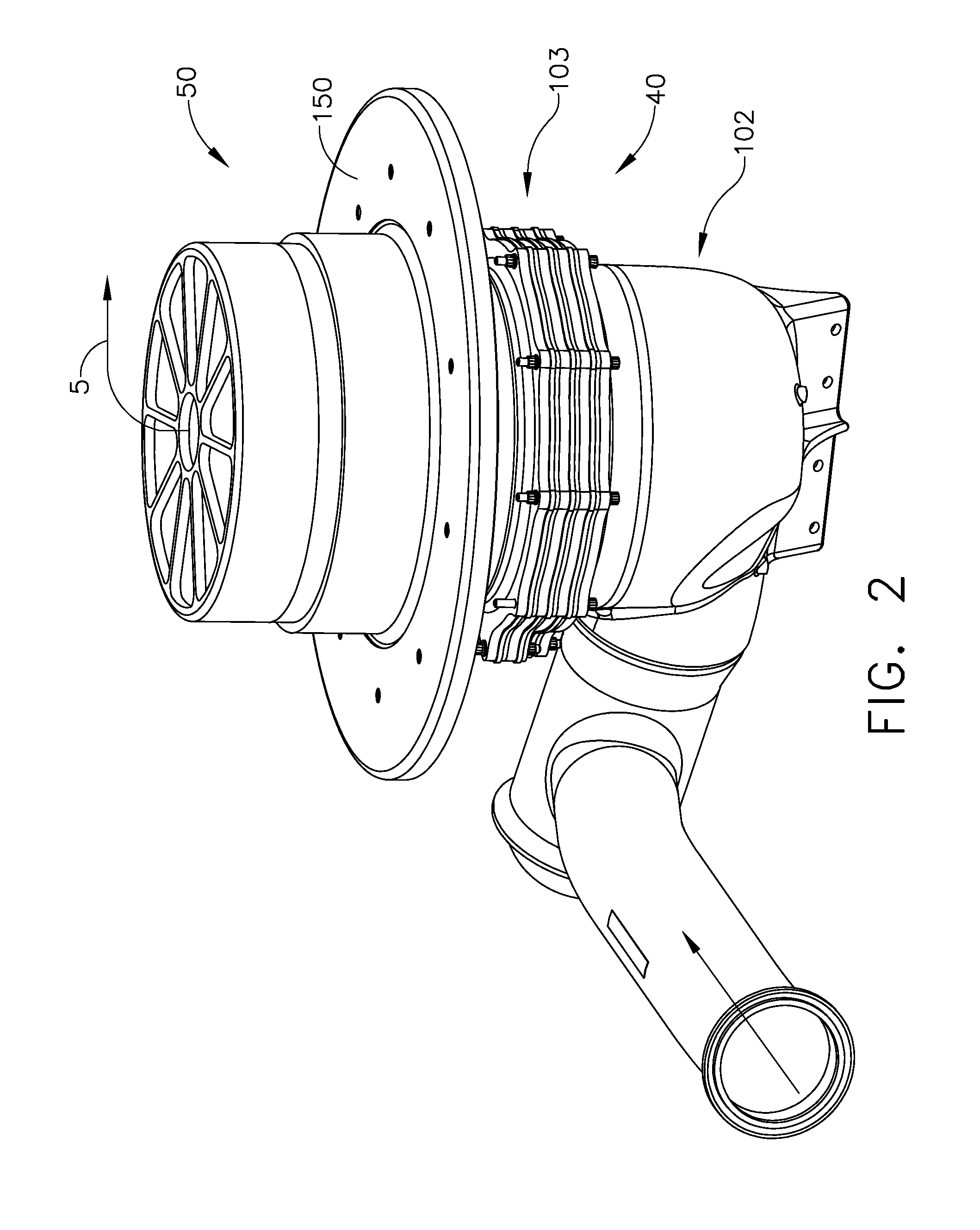 High pressure drop muffling system