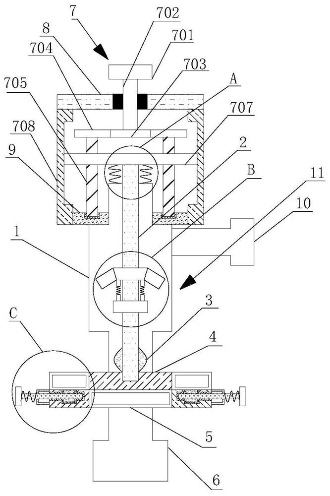 A liquid beverage filling valve