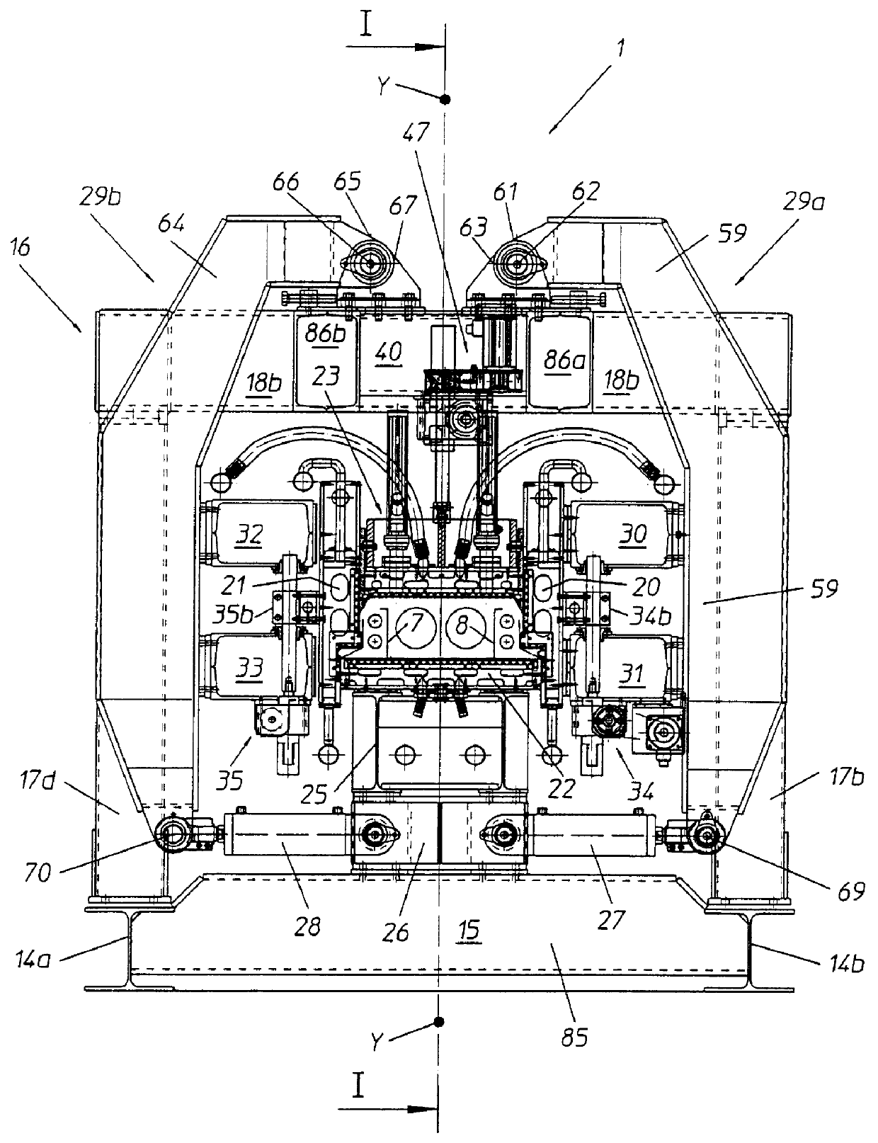 Adjustable wall apparatus for molding a continuous foamed plastics element