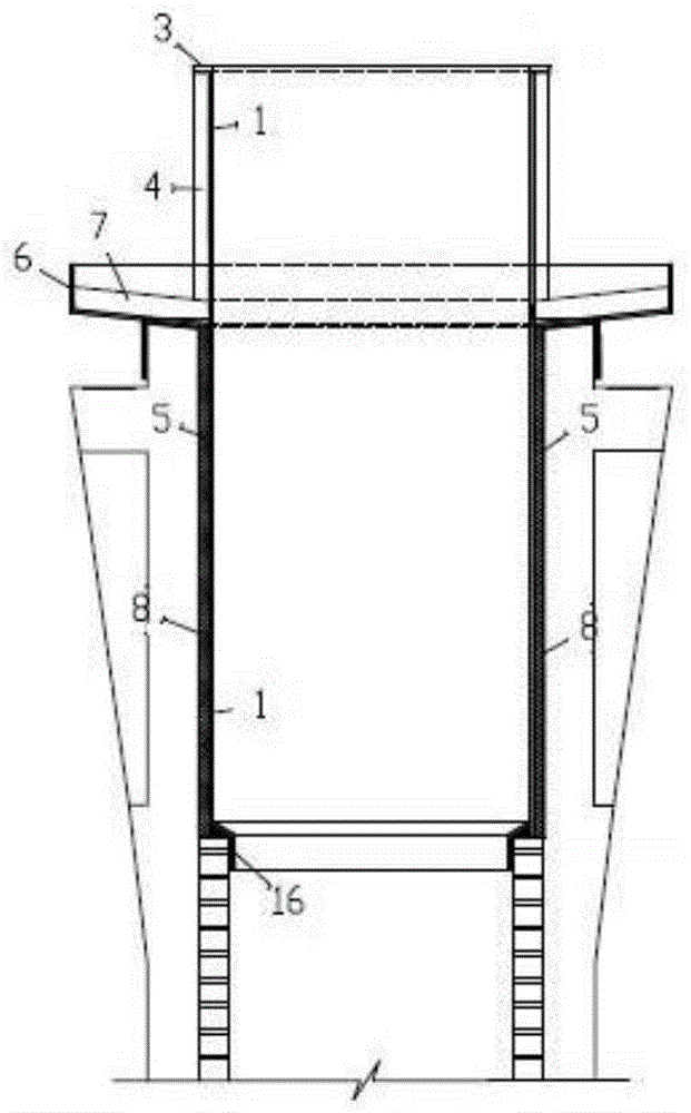 A method and device for deicing the first chimney after desulfurization by a single chimney