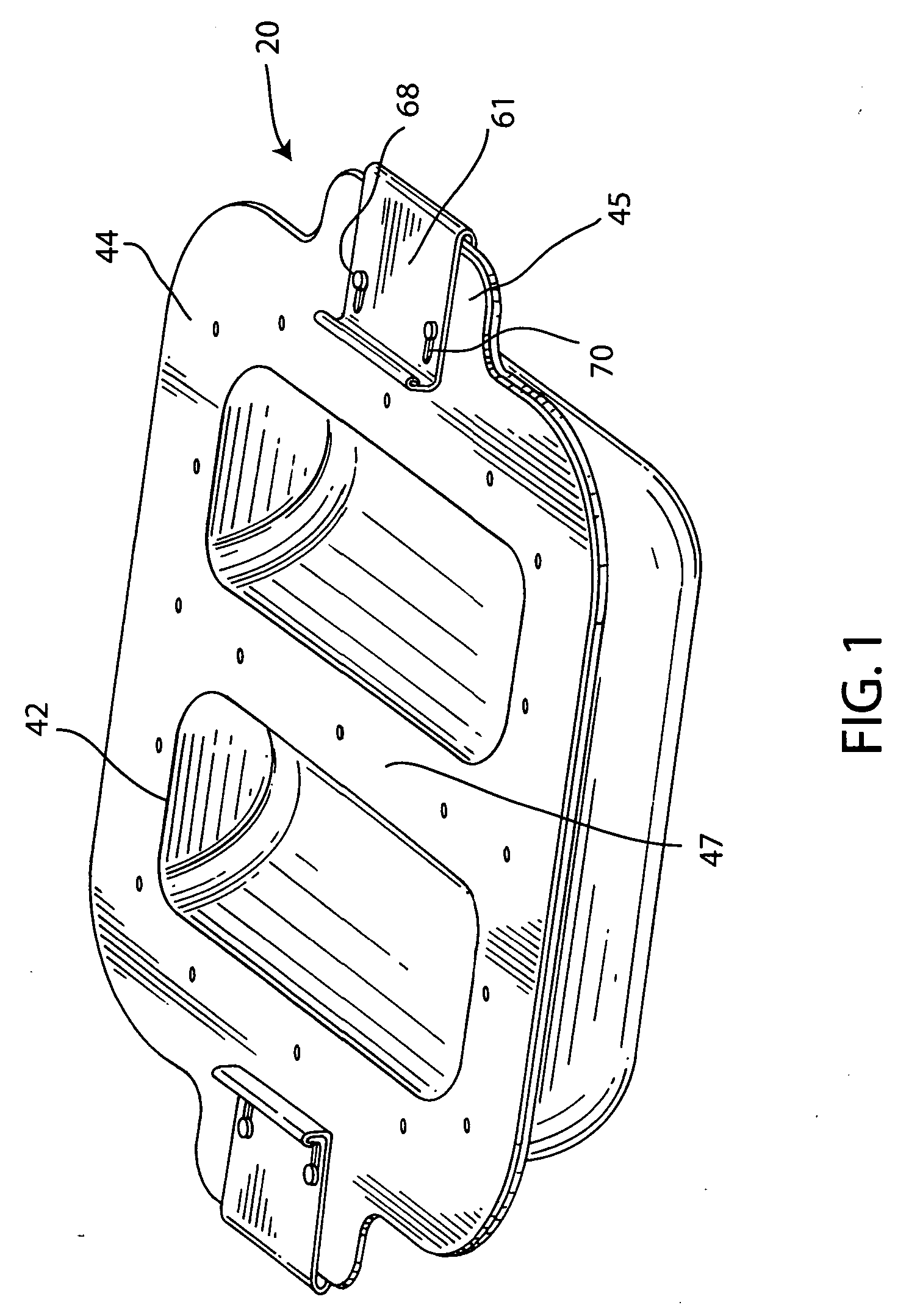 Rectangular cake pan assembly