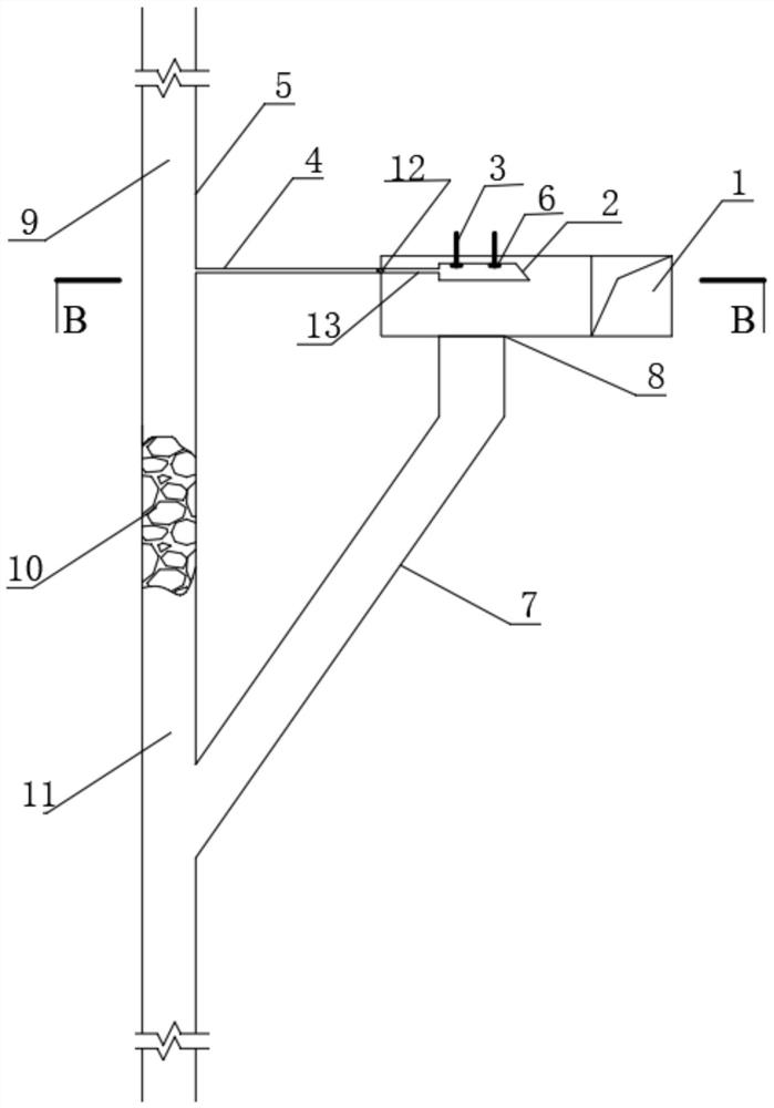 Negative pressure balance draw shaft dust removal method