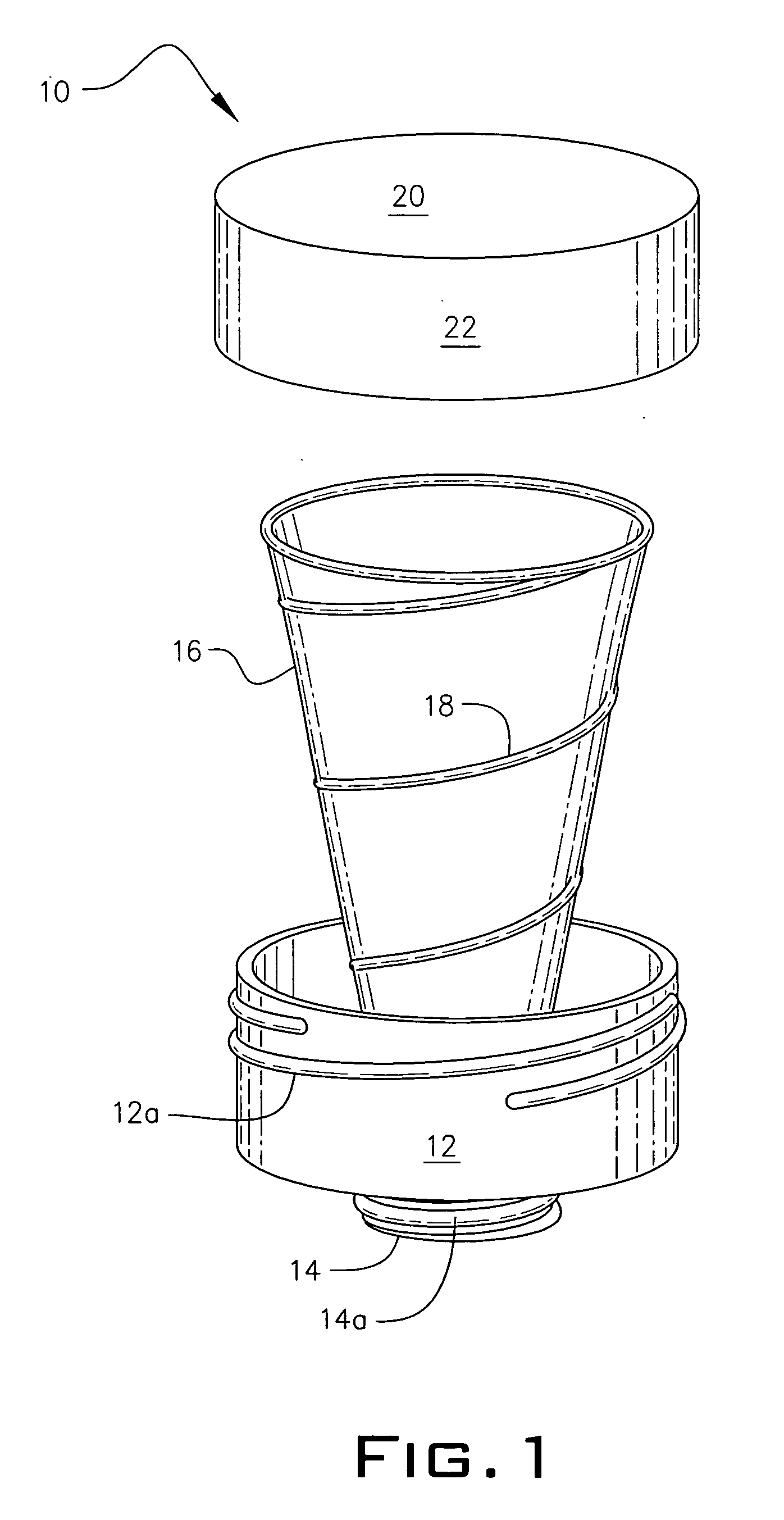 Self-deploying funnel