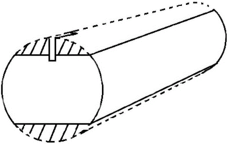 Processing method of round timber