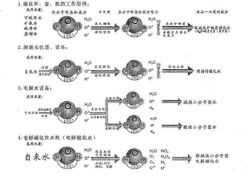 Electrolyzed and magnetized drinking fountain and electromagnetic water heater