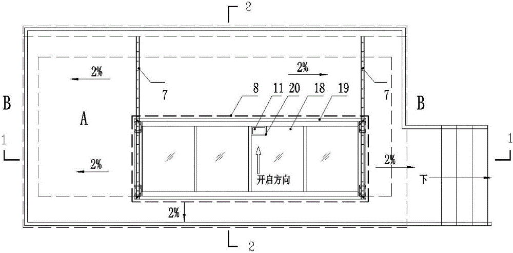 Subway station emergency exit electric translation door