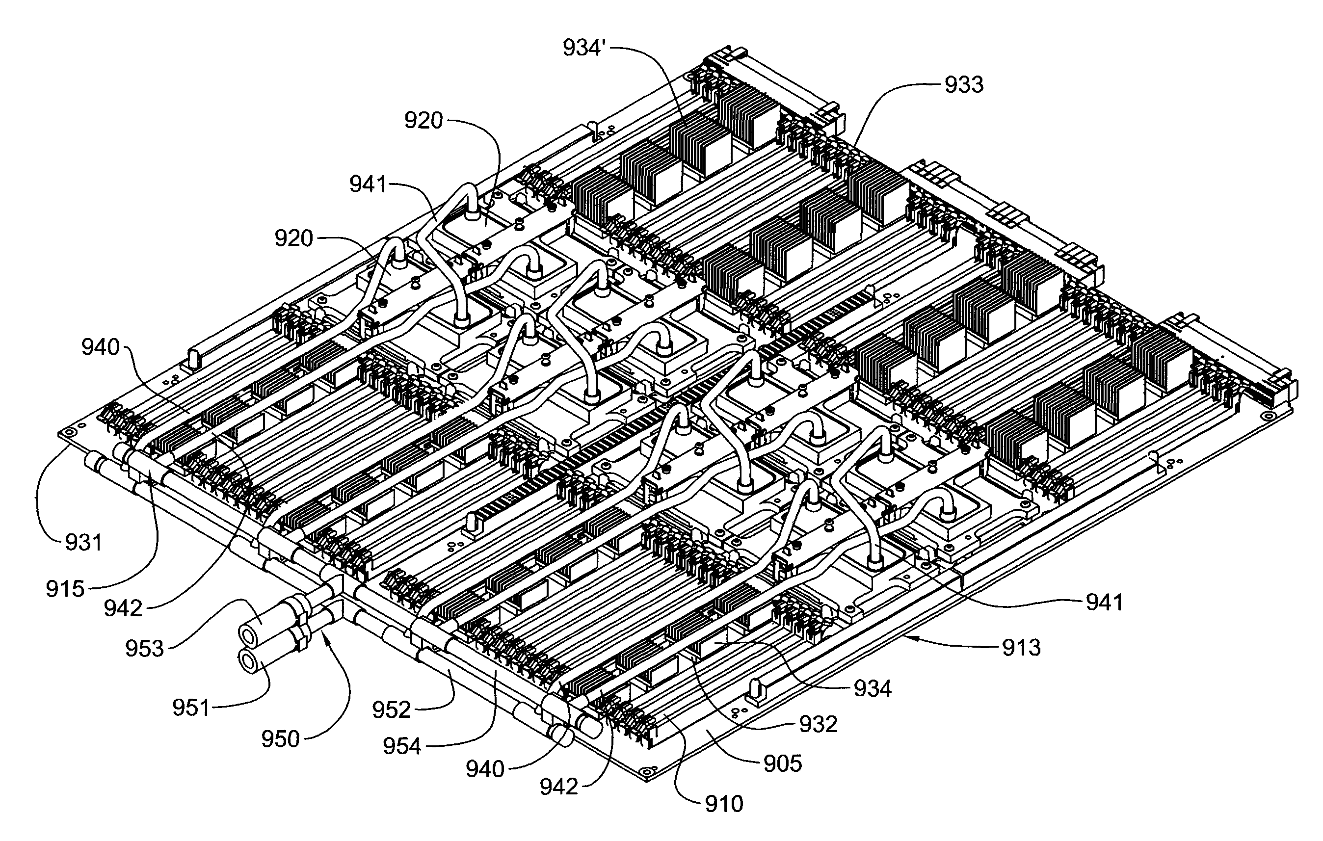 Methods for configuring tubing for interconnecting in-series multiple liquid-cooled cold plates