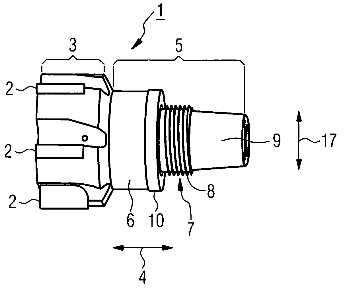 Machining tool and cutting head for the machining tool