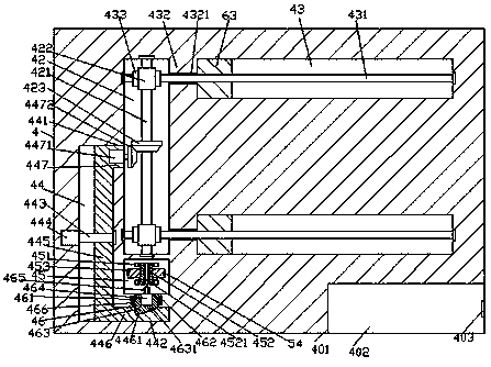 A recycled paper roll machine