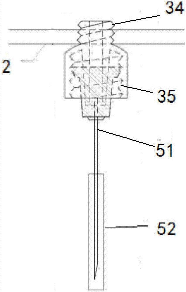 Needle type rainfall simulation device and method