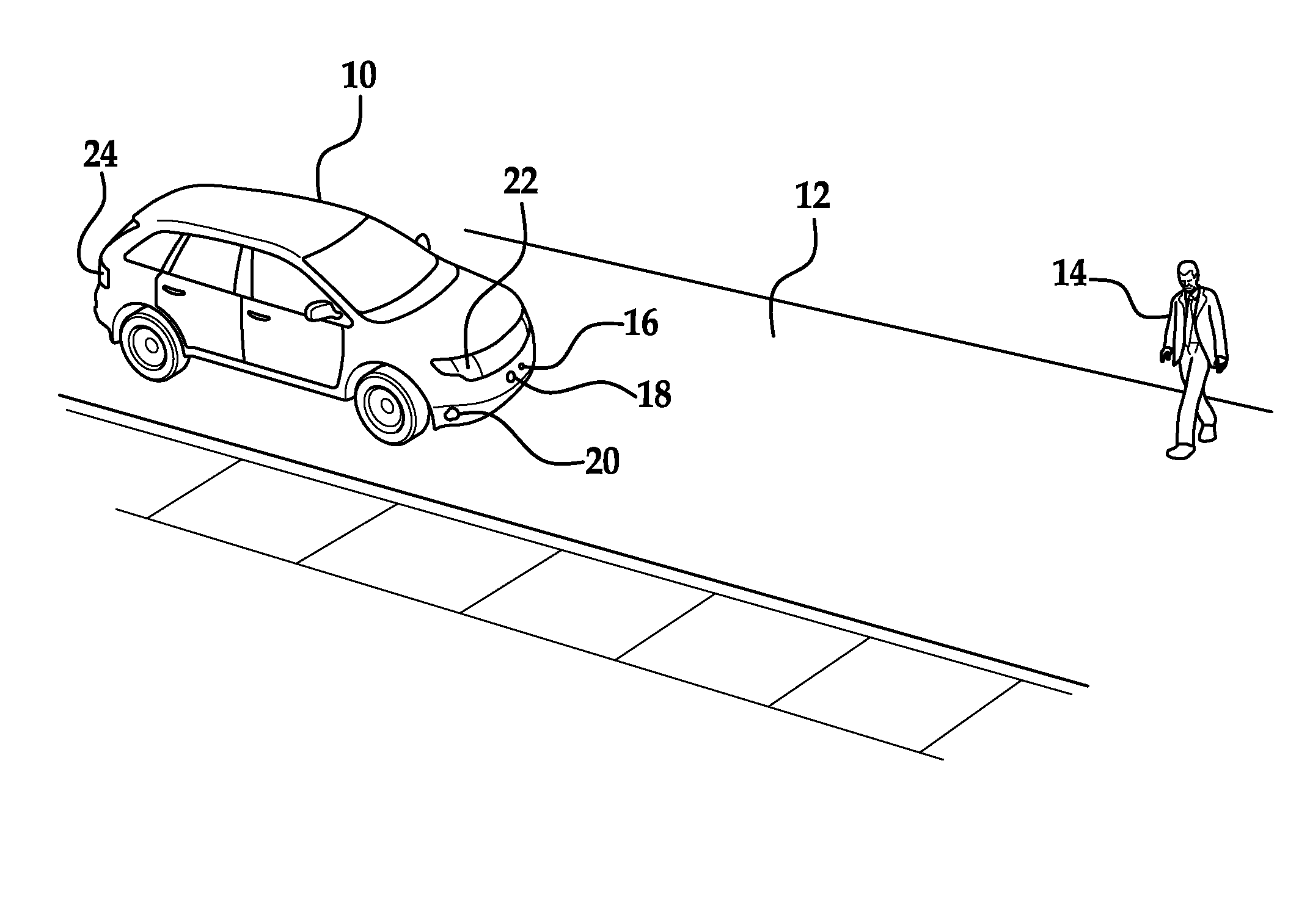 Pedestrian alert system and method