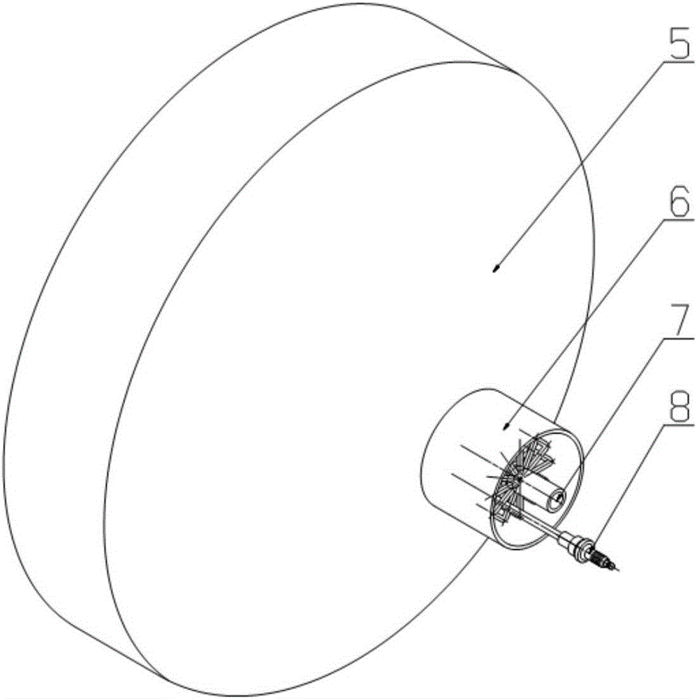 Premixing strong swirling flow flame diffusion burner