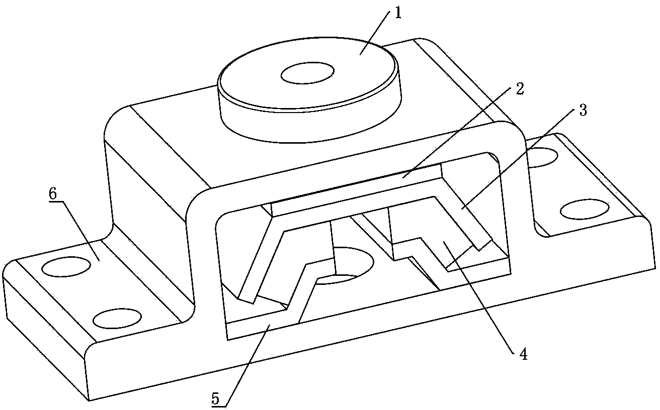 Composite damping shock absorber for textile machinery