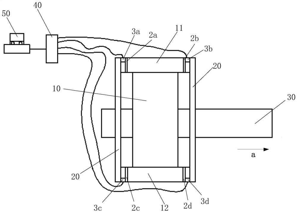 Method and device for measuring cross degree of rolling mill roll system