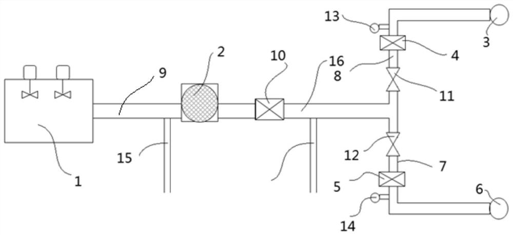 One-pump multi-injection profile control device for oil field and profile control method