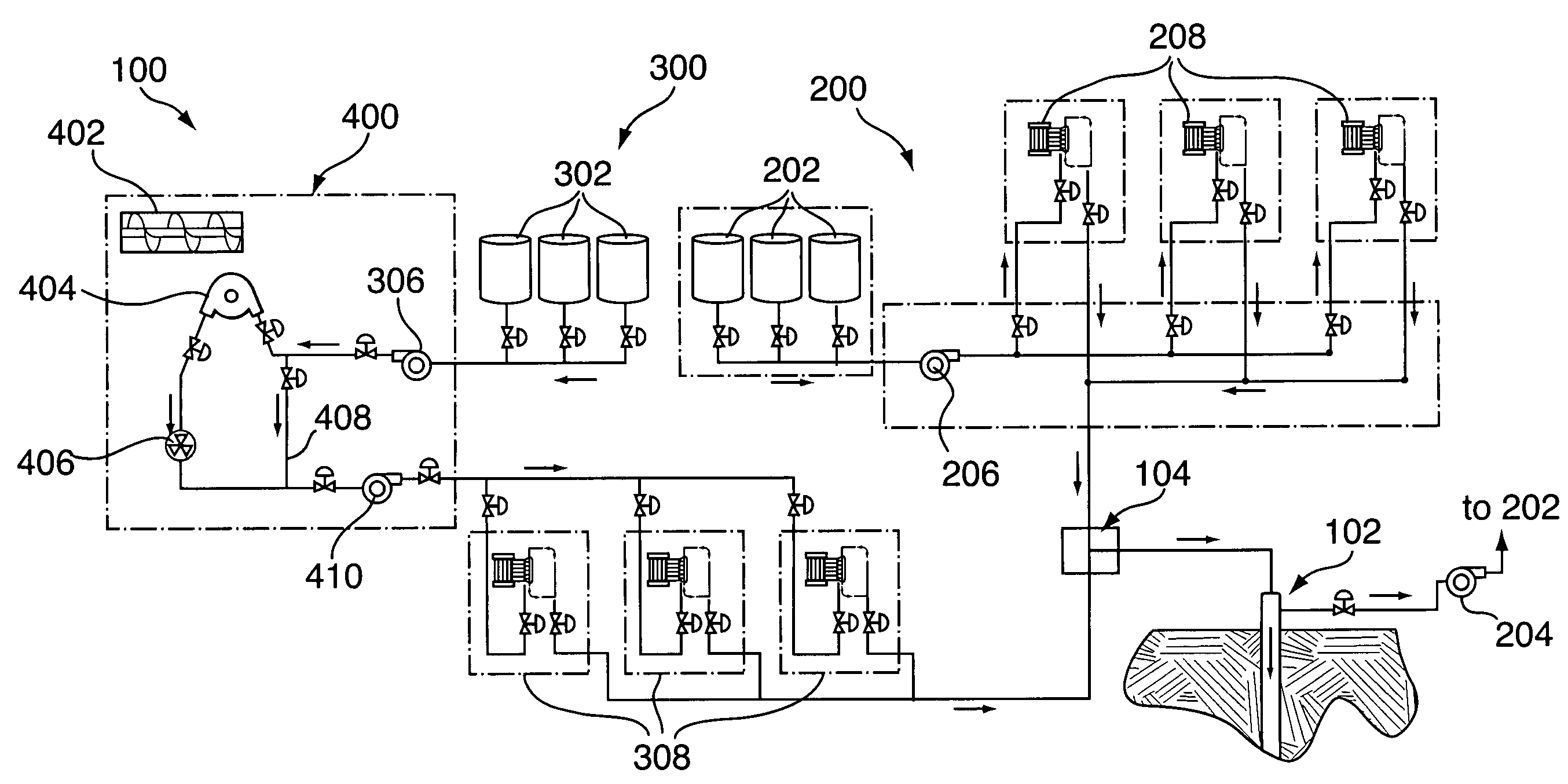 Split stream oilfield pumping system utilizing recycled, high reid vapor pressure fluid